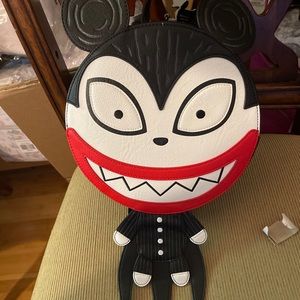 Loungefly Nightmare Before Christmas Scary Vampire Teddy Mini Round Backpack NWT